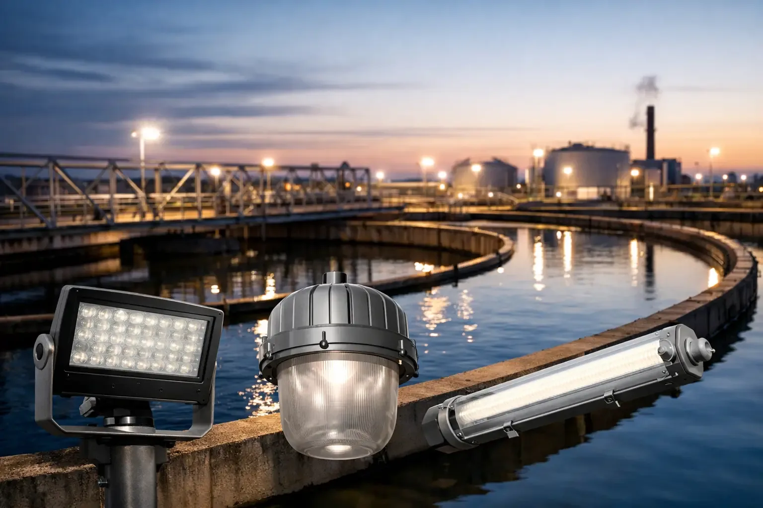 Best Luminaires for Wastewater Plants Compared