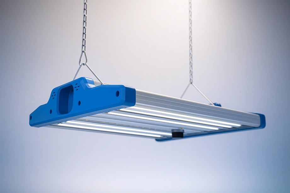 Denver K5 industrial LED high bay, tall aisle illumination