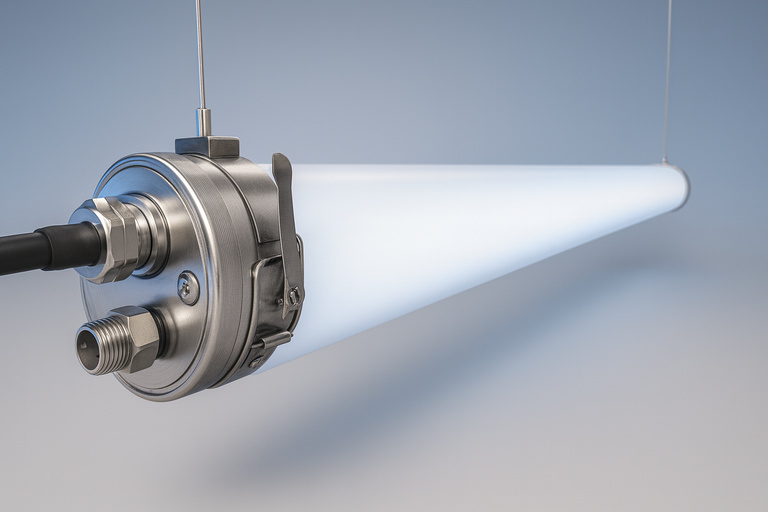 Denver SL Series food processing LED linear, sealed sanitary lighting