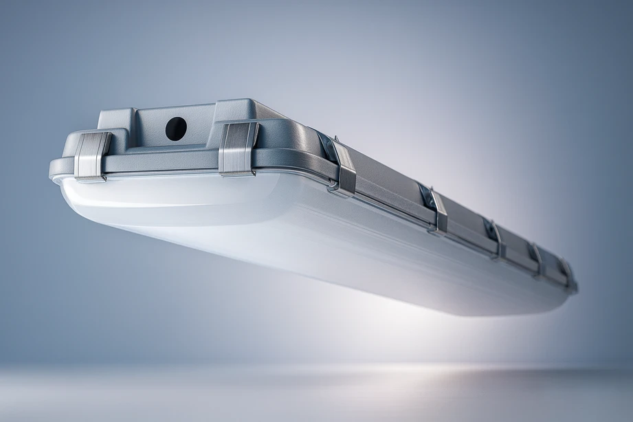 Seattle CIT4 vapor tight LED linear, wet corridor IP fixture